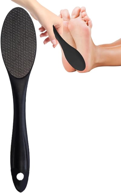 Voetvijl - Eeltverwijderaar Pedicure - Voeten Glad Maken - Ergonomische Handgreep - 26 x 5 cm - Blauw