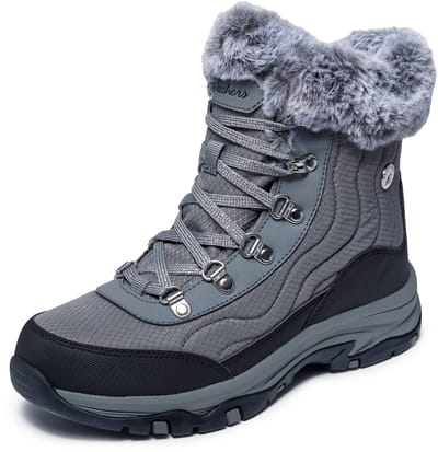 Skechers Dames Trego Stormie Winterlaarzen Boots 167893 CCL Charcoal