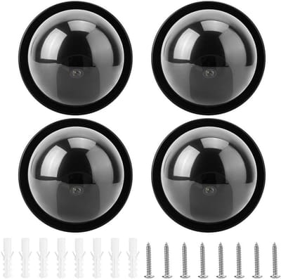 Dome Camera Set - Nabootsing Beveiliging - Woning Beveiliging - Knipperend LED Licht - 6x6x6 cm - Zwart