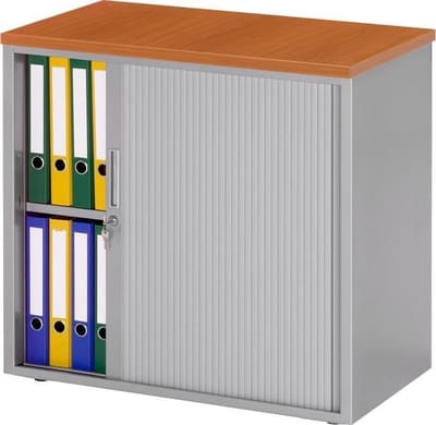 Stalen roldeurkast 72,5x80x43cm framekleur Zwart (RAL9005)