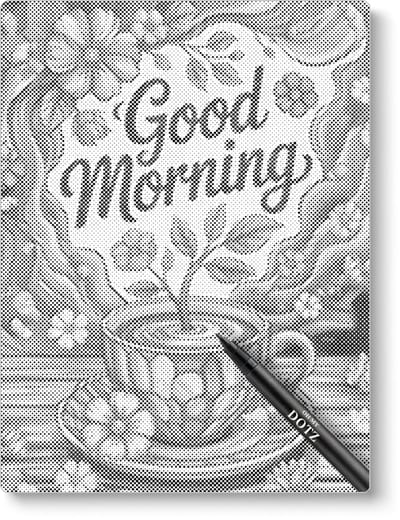 Good morning koffie | Dot painting | 30x40cm | Dot painting | Oh My Dotz | Dots stippen | Diamond painting & Schilderen op nummer alternatief | Happy hobby