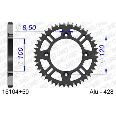 Tandwiel Afam 428 50 dents