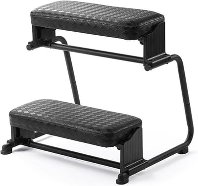 Ergonomische Voetsteun - Voetenbank Bureau - Comfortabel Zitten - In Hoogte Verstelbaar - 40 x 18.5 cm - Zwart