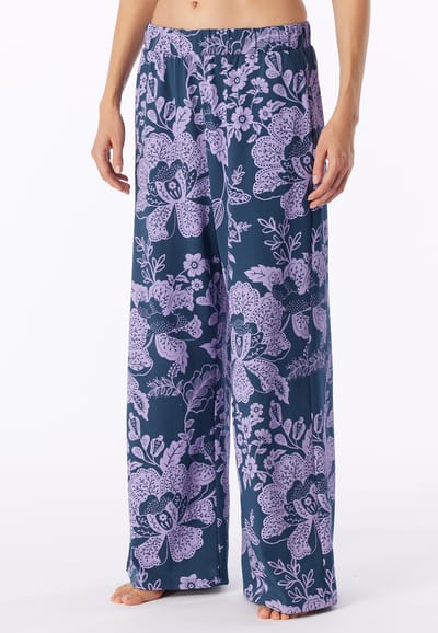 Langere broek van Heavy Single Jersey met veelkleurige bloemenprint - Mix+ Relax 34