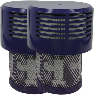 Multaparts® HEPA Filter cassette (set a 2 stuks) geschikt voor Dyson V10 - Wasbaar - | Gemaakt van duurzaam katoen en eenvoudig te reinigen | Meet op voor je besteld | Vervanger voor Dyson 969082-01