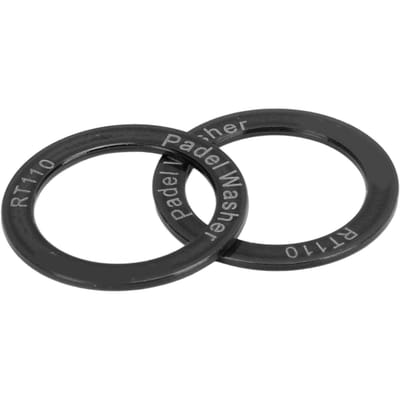 2 Stuks Verlengde Fiets Pedaal Ringen Titanium Legering Waterdicht Roestvrij Minder Wrijving Verwijder Geluid zwart
