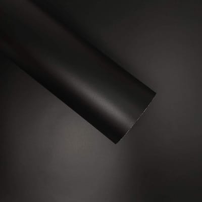 Plakfolie Mat Zwart - Carwrapping Folie - Auto Bekleden - Zelfklevend Krasbestendig - 35 x 50 cm - Mat Zwart