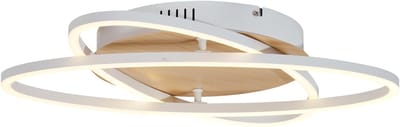 QAZQA kane - Moderne LED Plafondlamp - 2 lichts - L 45 cm - Wit - Woonkamer | Slaapkamer | Keuken