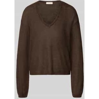 Regular fit pullover met mix van wol en alpaca model 'Katie'