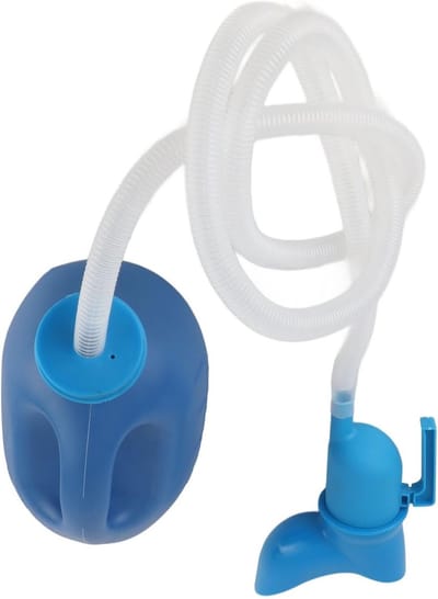 2000ml unisex urinoir met flexibele lange buis, lekvrij ontwerp voor ouderen, kinderen en bedlegerigen, ideaal voor thuisgebruik en onderweg