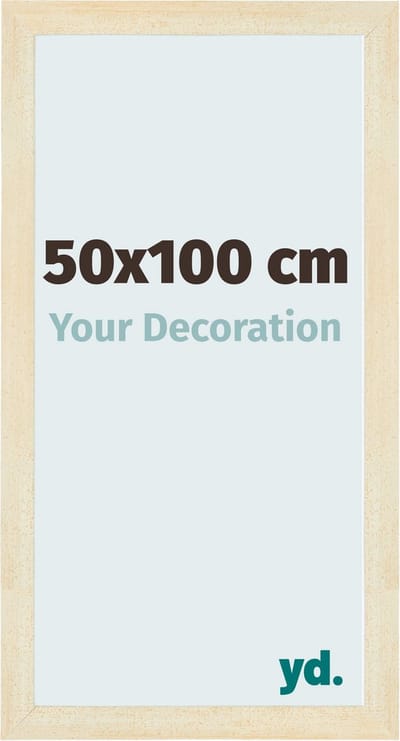 Your Decoration - Fotolijst 50x100 cm - MDF - Zand Geveegd - Mura