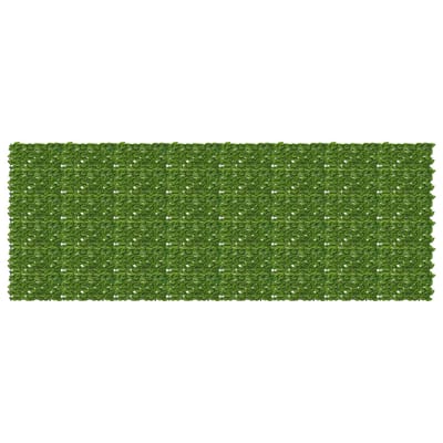 vidaXL - Balkonscherm - met - bladeren - Groen - en - Geel - 400 - x - 150 - cm