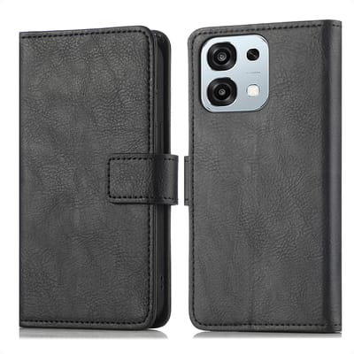 imoshion Hoesje - Geschikt voor Oppo A6 Pro (5G) - Luxe Bookcase - Zwart