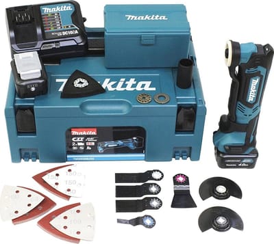 Makita TM30DSMJX5 TM30DSMJX5 Multifunctioneel accugereedschap Incl. 2 accus, Incl. lader, Incl. koffer 12 V 4 Ah Aantal meegeleverde accus: 2