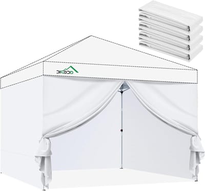 Luifel Zijwanden - Tent Wanden - Buiten Beschermen - Waterdicht Materiaal - 4 Delig Set - Wit