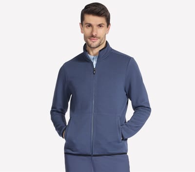 Skechers THE HOODLESS HOODIE OTTOMAN Heren Trui - Donkerblauw