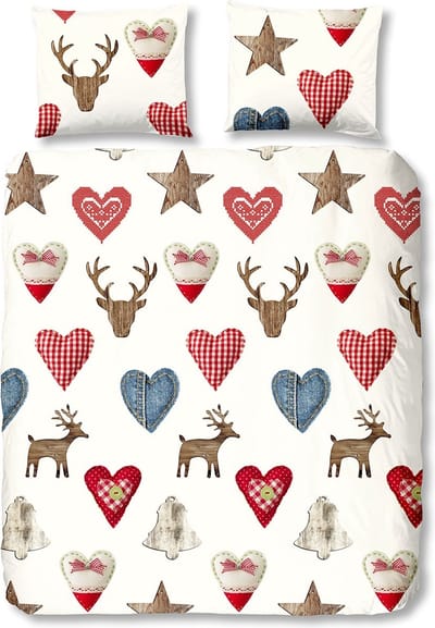 Good Morning Seasons Dekbedovertrek - Flanel - Lits-jumeaux -240x200/220 cm - Wit