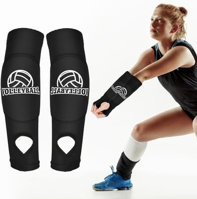 Volleyball Arm Guards met Elastische Bescherming, Antislip Kussen en Duimopening voor Jeugd en Kinderen, Sportaccessoires voor Optimale Armbeveiliging