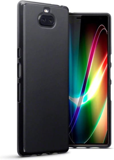 HB Hoesje Geschikt voor Sony XPERIA 10 Plus - Zwart - Siliconen Back Cover