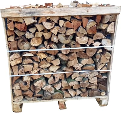 Haardhout mix, Eik, Berk, Els | 2 halve pallets 1,0 kuub strak gestapeld