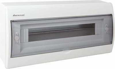 Opbouw Groepenkast 18 Modules (N+PE) met Zekeringhouder - Blauw