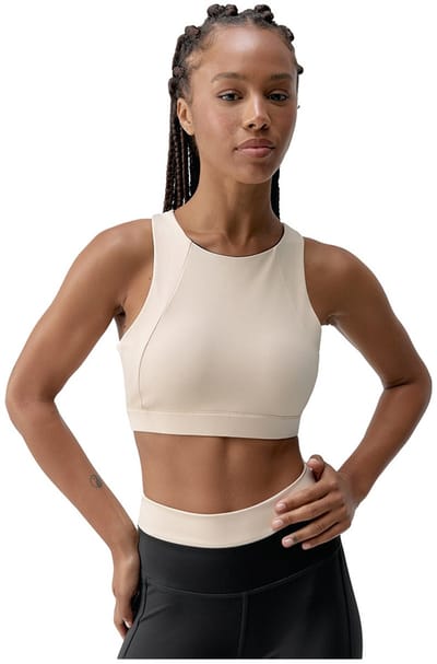 Born Living Yoga Fiorella Sporttop Met Medium Ondersteuning Beige XL Vrouw