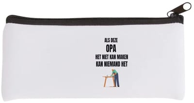 Akyol - als deze opa het niet kan maken dan kan niemand het Etui - Opa - cadeau opa - cadeau - verjaardag opa - 20 bij 9 cm