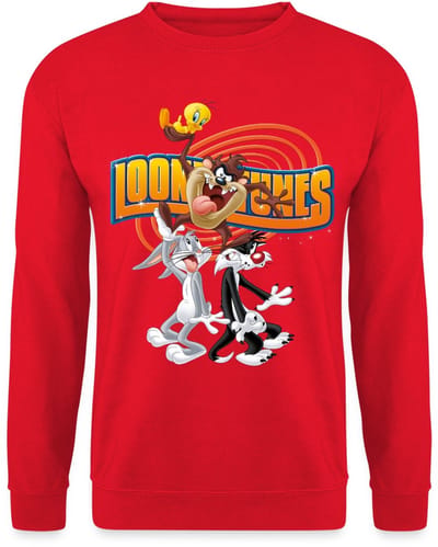 Looney Tunes Bugs Taz Tweety Sylvester Sweater Heren
