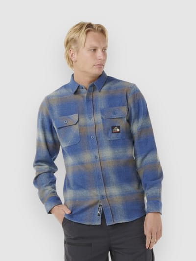 Rip Curl Search Wool Flannel Shirt blauw