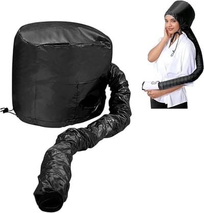 Haardrogerkap - versnelt het drogen van het haar - haardrogerkap - voor thuisgebruik met verwarmingsfunctie - 25*22*75 cm - voor diepgaande conditionering en het drogen van het haar thuis - zwart