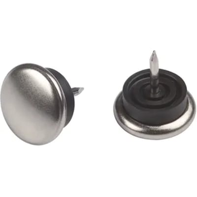 Fix-o-moll Meubelglijder Glijnagel - Nagelbaar - Metaal - Diam. 22mm - Rond - 8 Stuks