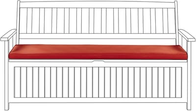 SOVANA - Tuinkussen - Rood - 45 x 110 cm - Polyester