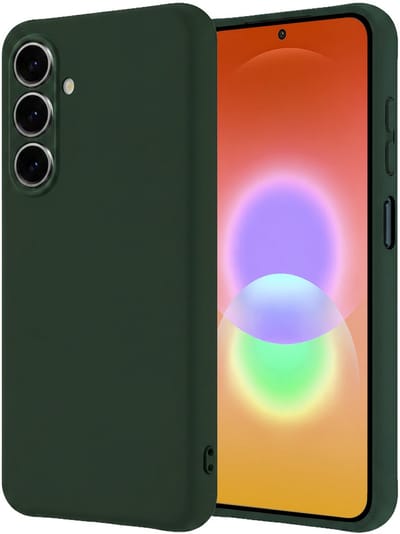 Hoesje - Geschikt voor Samsung Galaxy A27 - Sterk & Shockproof - Hoes Cover - Siliconen Case - Donkergroen