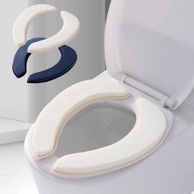Zachte Flanellen Universele Toiletzitting Hoes met Traagschuim - Warm & Antislip