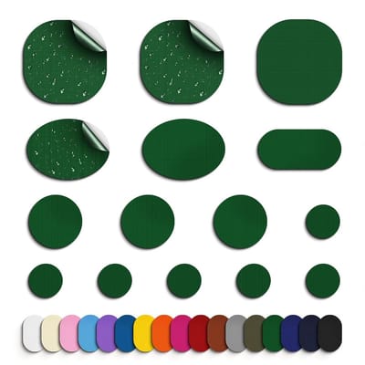 Jassen Reparatie Pleisters - Nylon Herstel Tape - Kleding Repareren - Zelfklevend Waterdicht - Diverse Maten - Groen