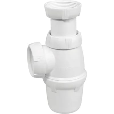 Wirquin Spoelbaksifon Ø40mm Wit
