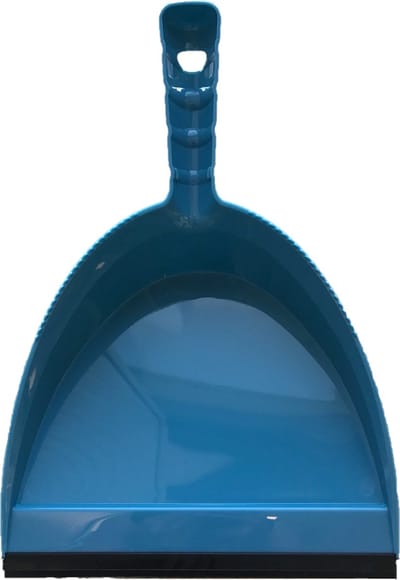 Buemag Vuilblik - met lip - kunststof - 25 x 20 cm - blauw - stofblik