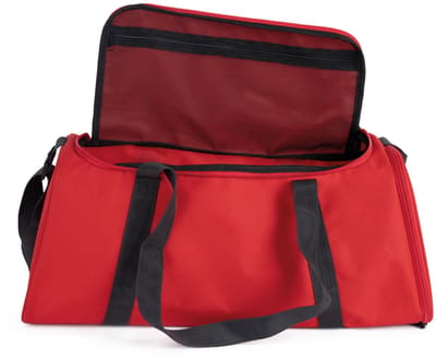 Kimood Sporttas met schoenenvak KI0658 - Red / Dark Grey - One size