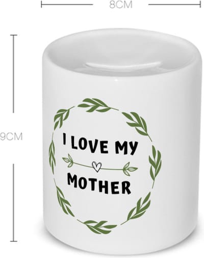 Akyol - i love my mother Spaarpot - Mama - liefste moeder - moeder cadeautjes - moederdag - verjaardag - geschenk - kado - 350 ML inhoud