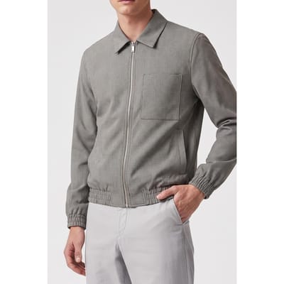 Calvin Klein Ls Wool Houndstooth Jacket Brilliant White Taglia: S | Bomber Outlet | Uomo | Bianco