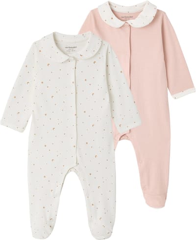 Vertbaudet Set van 2 pyjama's baby biologisch katoen