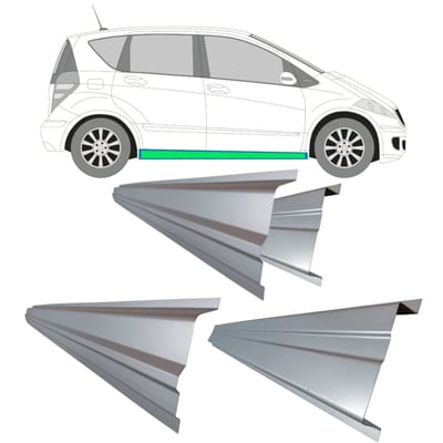 Reparatie dorpel voor Mercedes A-Class W169 2004-2012 / Links = Rechts / Set