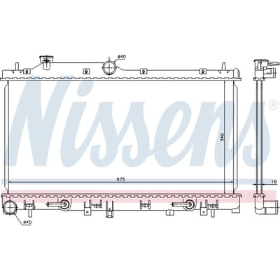 Radiator NISSENS 67720