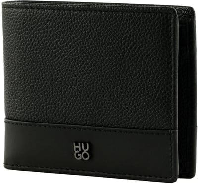 HUGO portemonnee Quantic Trifold Wallet Black zwart