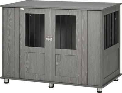 Hondenhok - Binnen - Bench - Ren - Weerbestendig - Kennel - Rek - Grijs