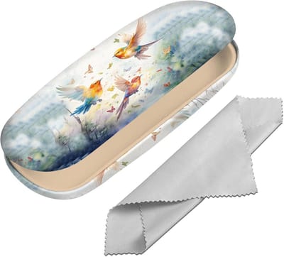 Brillenhoesje Hard - Brillenkoker Beschermend - Veilig Opbergen - Inclusief Doekje - Universeel Formaat - Esthetisch Design