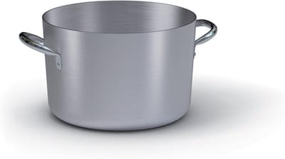 Hoge Braadpan - Kookpan met deksel - Langzaam Garen - Robuust Aluminium - 20 cm diameter
