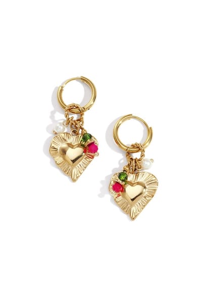 Heart Happy Charm oorbellen