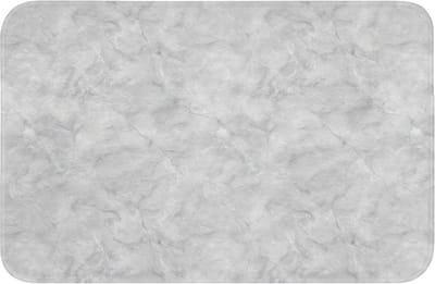 Badmat 60x40 cm - Antislip - Grijs - Marmer - Mat - Badmatten voor badkamer - Badkamermat - Douchemat - Badkamer mat
