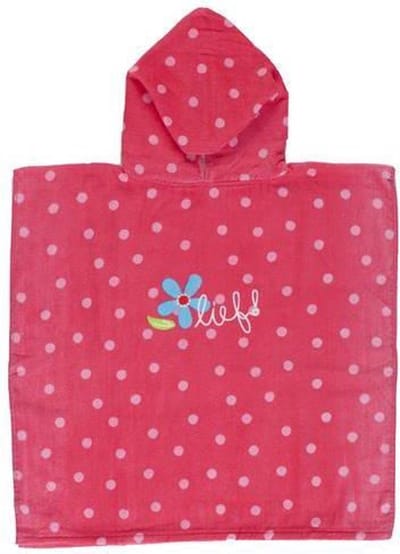 Lief! Girl - Kinderponcho - 60x120 cm - Katoen - Roze
